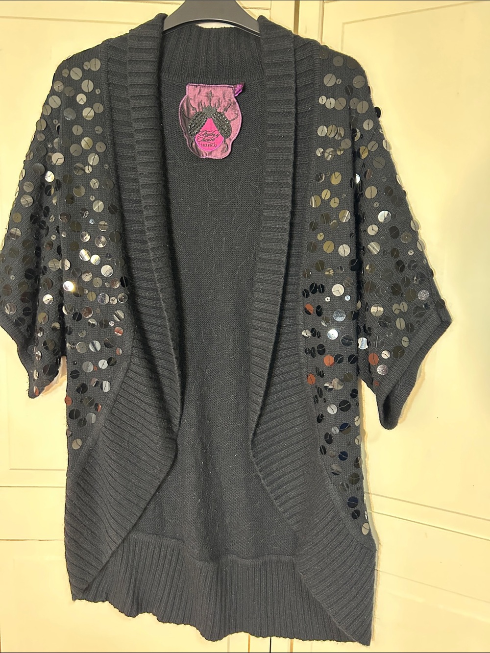 Long Sequined Cardigan size S